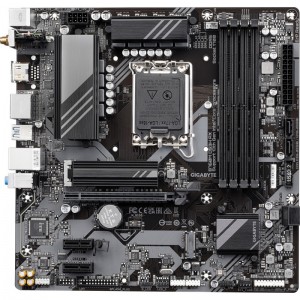 Placa de baza GIGABYTE B760M DS3H AX, DDR5, PCIE 4.0, 4*SATA, 2*M2, Display Port, HDMI, VGA, 1*USB type C spate, 1*USB type C front, Socket 1700